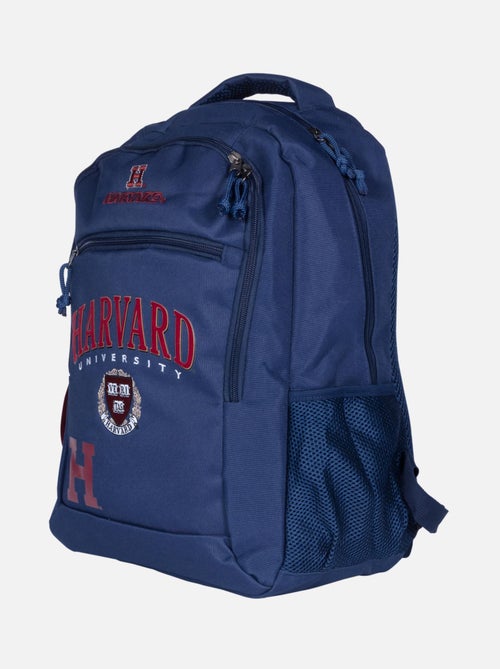 Sac à dos 2 compartiments HARVARD UNIVERSITY bleu marine avec logo brodé - Kiabi