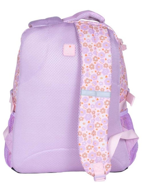 Sac à dos 2 compartiments KIP violet motif fleuri Prairie - Kiabi