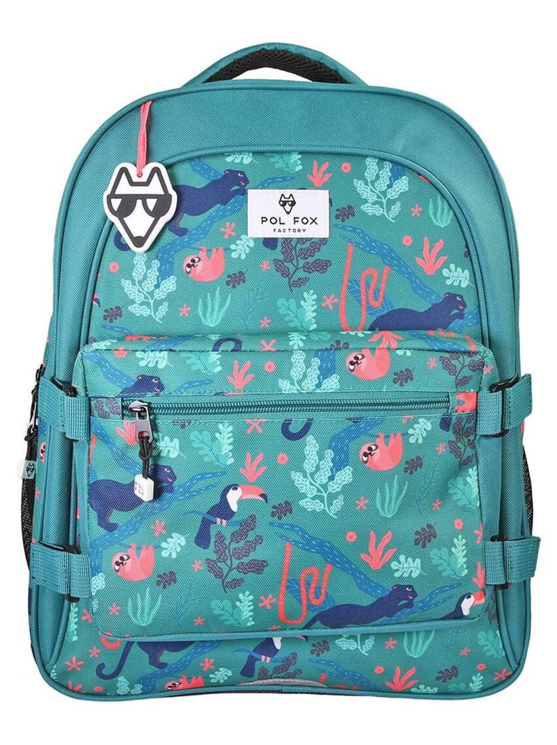 Sac à dos 2 compartiments POL FOX JUNGLE Multicolore - Kiabi