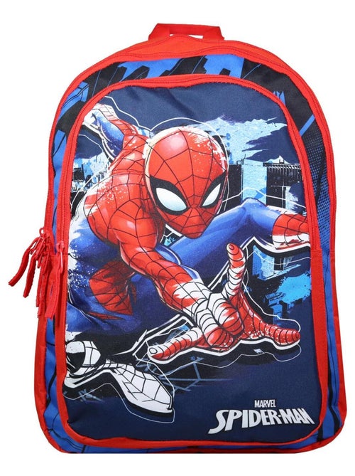 Sac à dos 2 compartiments Spiderman Bleu - Kiabi