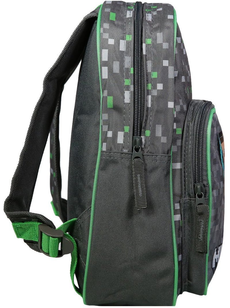 Sac à dos 30 cm avec poche Minecraft Jeu Vidéo Vert Bagtrotter Vert - Kiabi