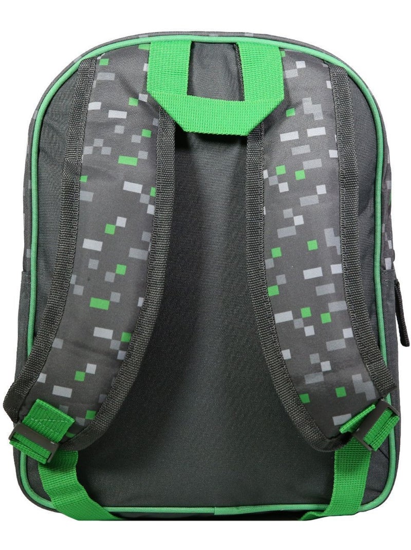 Sac à dos 30 cm avec poche Minecraft Jeu Vidéo Vert Bagtrotter Vert - Kiabi