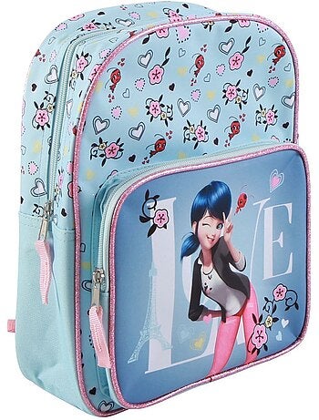 Sac à dos 30 cm avec poche Miraculous / Ladybug Bleu Bagtrotter