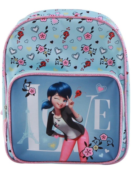 Sac à dos 30 cm avec poche Miraculous / Ladybug Bleu Bagtrotter - Kiabi
