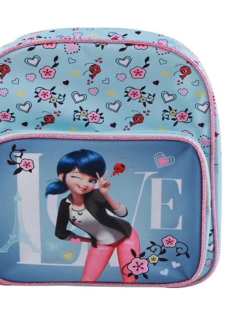 Sac à dos 30 cm avec poche Miraculous / Ladybug Bleu Bagtrotter Bleu - Kiabi