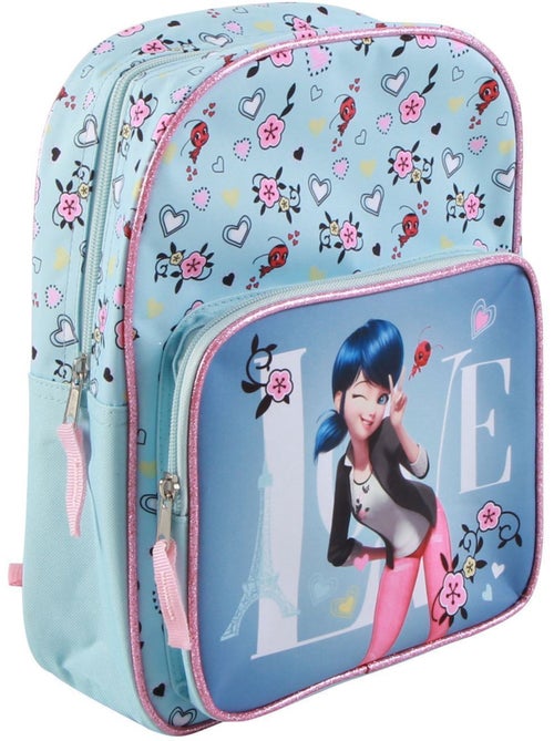 Sac à dos 30 cm avec poche Miraculous / Ladybug Bleu Bagtrotter - Kiabi