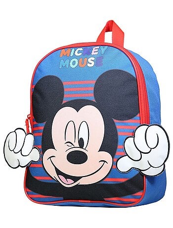 Sac à dos 31 cm avec détails 3D Disney Mickey Bleu Bagtrotter