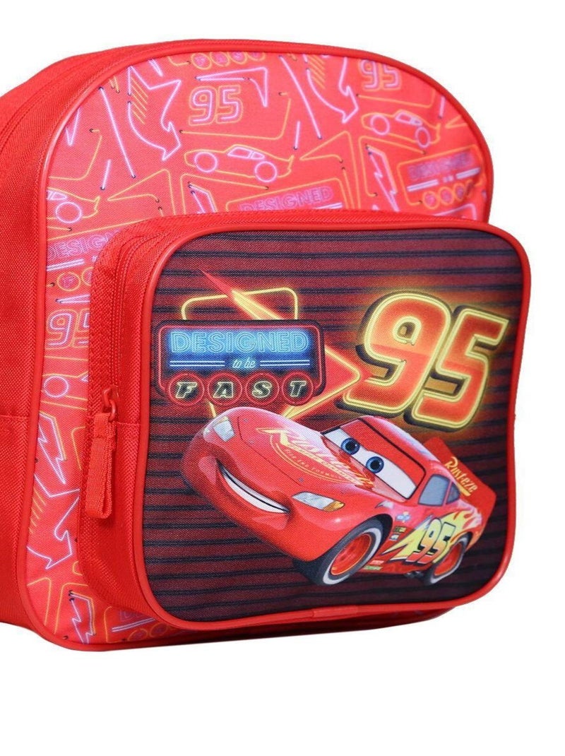 Sac à dos 31 cm avec poche Disney Cars Voiture Flash McQueen Rouge Bagtrotter Rouge - Kiabi