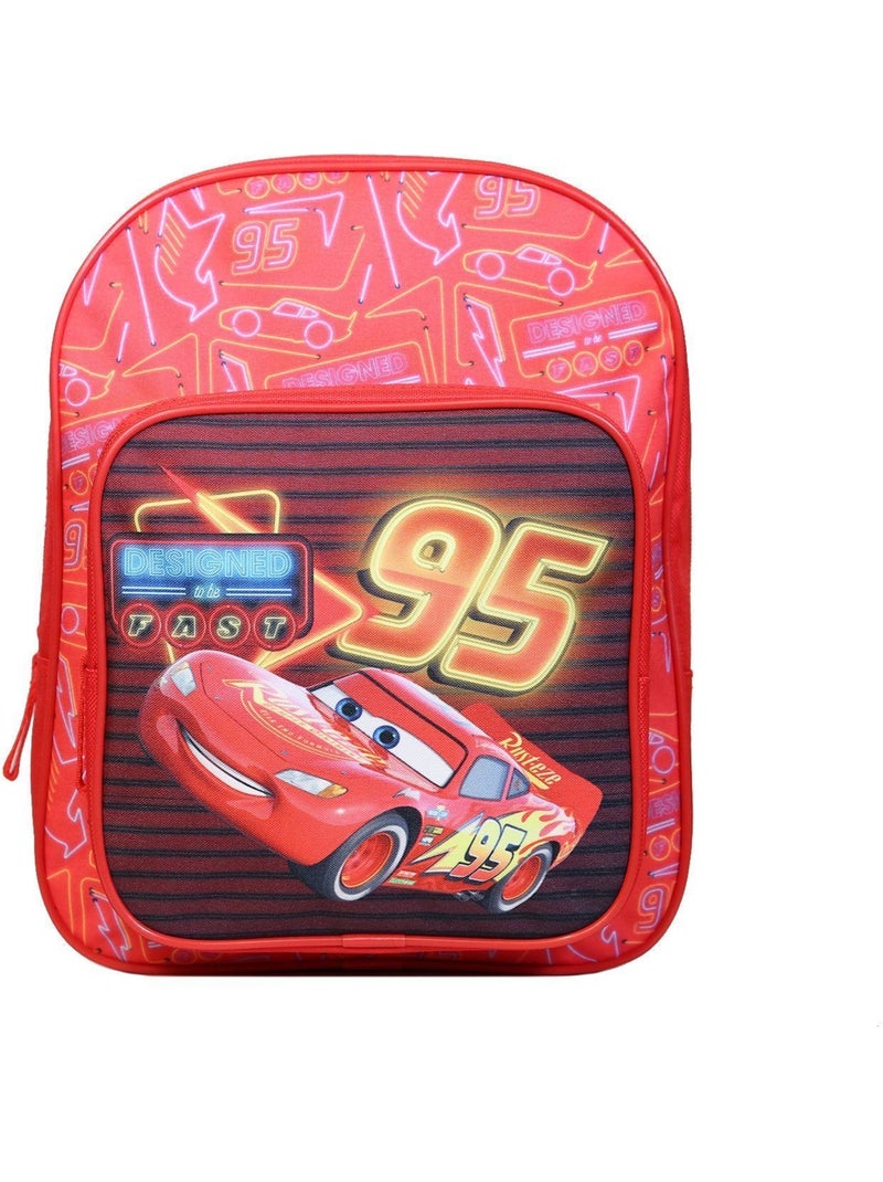 Sac à dos 31 cm avec poche Disney Cars Voiture Flash McQueen Rouge Bagtrotter Rouge - Kiabi