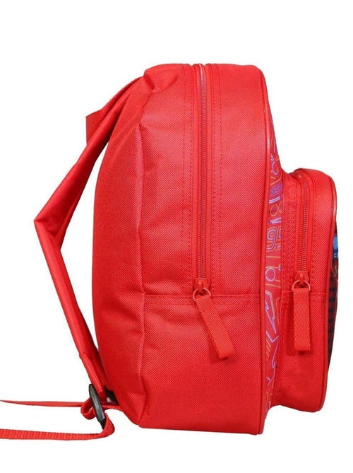 Sac à dos 31 cm avec poche Disney Cars Voiture Flash McQueen Rouge Bagtrotter - Kiabi