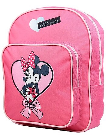 Sac à dos 31 cm avec poche Disney Minnie Coeur Rose Bagtrotter