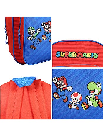 Sac à dos 31 cm avec poche maternelle Super Mario Multicolore