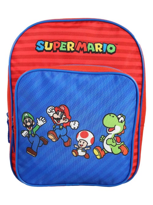 Sac à dos 31 cm avec poche maternelle  Super Mario Multicolore - Kiabi