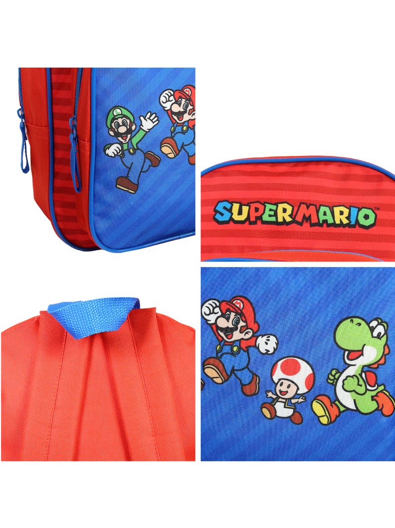 Sac à dos 31 cm avec poche maternelle  Super Mario Multicolore Multicolore - Kiabi