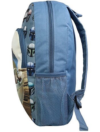 Sac à dos 37 cm avec poche Baby Yoda Star Wars / The Mandalorian Bleu et Beige Bagtrotter