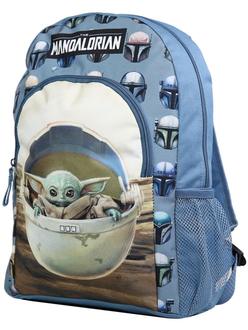 Sac à Dos Maternelle Star Wars Baby Yoda 31cm - Bagtrotter Gris Polyester