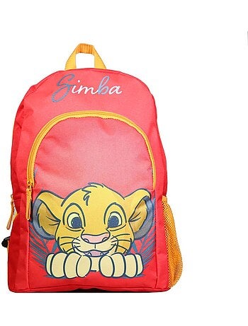 Sac à dos 37 cm avec poche Disney Le Roi Lion Simba Rouge Bagtrotter