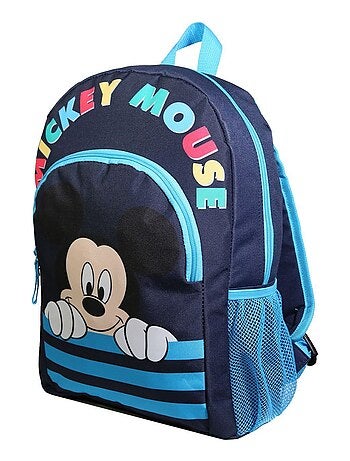 Sac à dos 37 cm avec poche Disney Mickey Bleu Bagtrotter