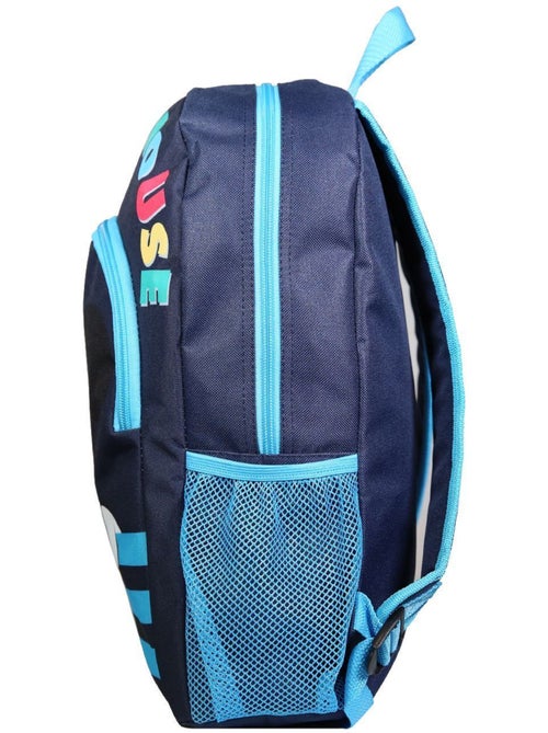 Sac à dos 37 cm avec poche Disney Mickey Bleu Bagtrotter - Kiabi