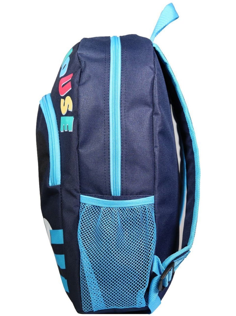 Sac à dos 37 cm avec poche Disney Mickey Bleu Bagtrotter Bleu - Kiabi