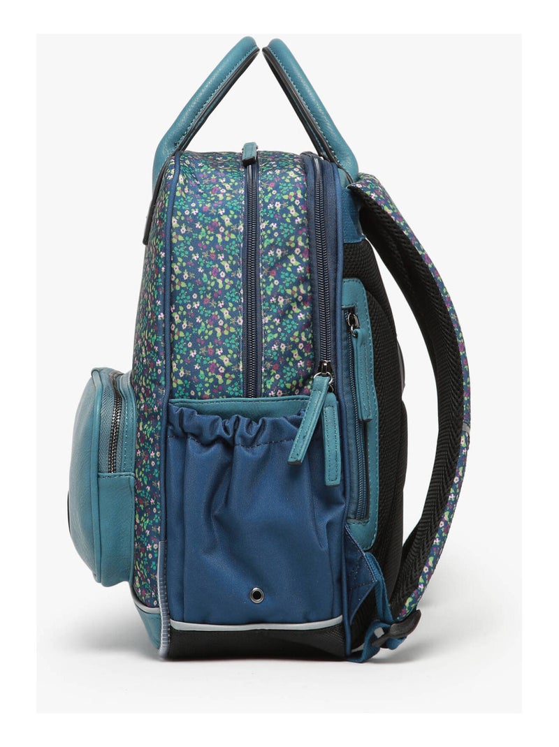 Sac à dos 37cm Caméléon Vintage Fantasy avec 2 compartiments - CP/CE1/CE2 Bleu Jaune - Kiabi