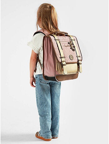 Sac à dos 39cm Caméléon Vintage Fantasy avec 2 compartiments - CM1/CM2