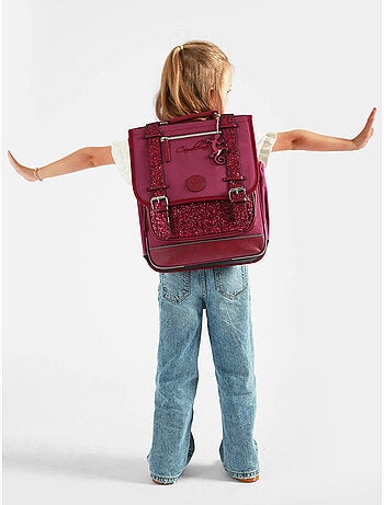 Sac à dos 39cm Caméléon Vintage Fantasy avec 2 compartiments - CM1/CM2