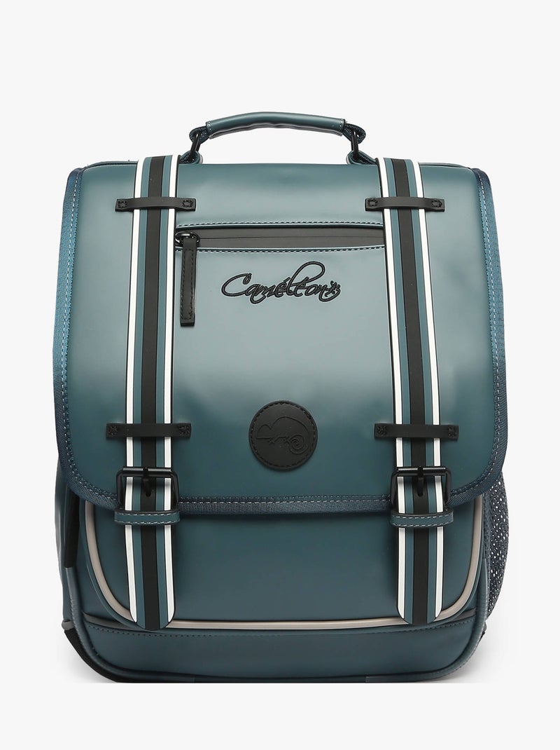 Sac à dos 39cm Caméléon Vintage North avec 2 compartiments - CP/CE1/CE2 Bleu Noir - Kiabi