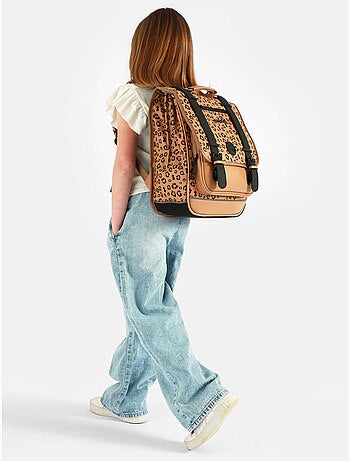 Sac à dos 39cm Caméléon Vintage North avec 2 compartiments - CP/CE1/CE2