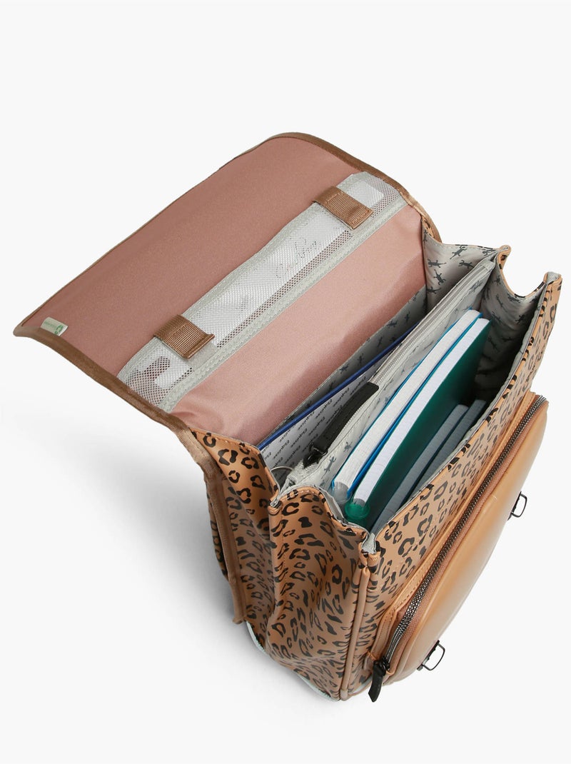 Sac à dos 39cm Caméléon Vintage North avec 2 compartiments - CP/CE1/CE2 Marron tabac - Kiabi