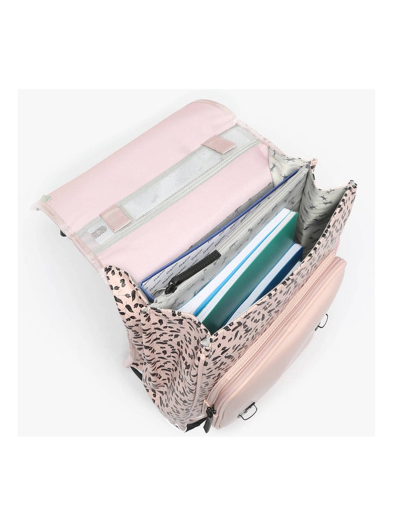 Sac à dos 39cm Caméléon Vintage North avec 2 compartiments - CP/CE1/CE2 Rose pastel - Kiabi