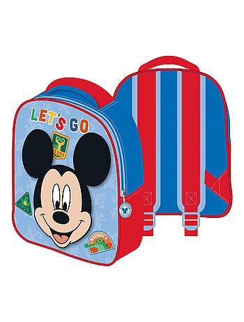 Sac à dos 3D - Disney Mickey -Let's Go - 26x32x10 cm