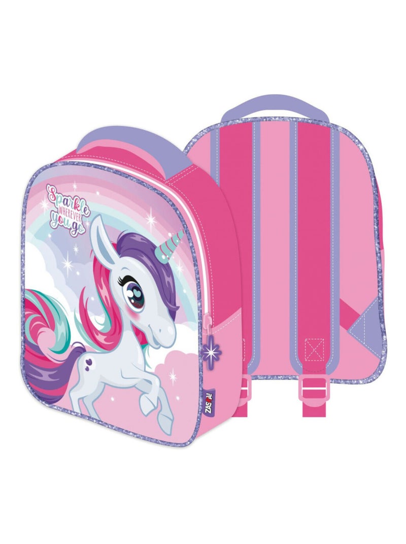 Sac à dos 3D - Licorne - 26X32X10CM Rose - Kiabi