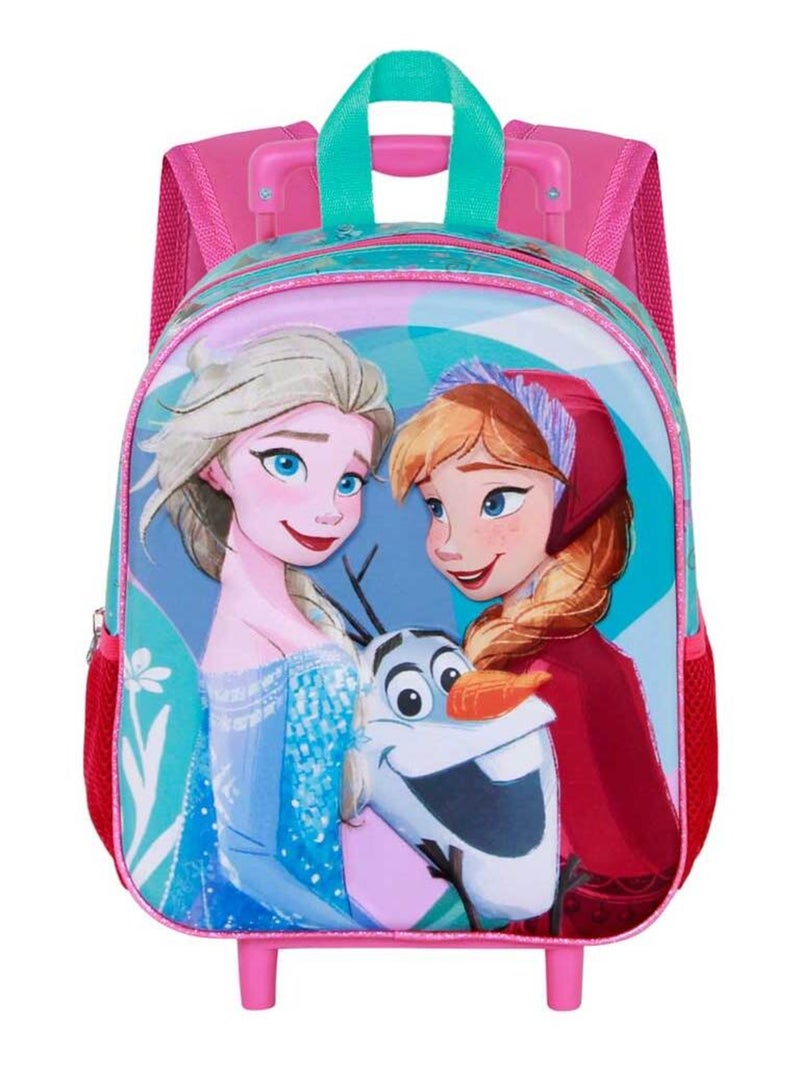 Sac à dos 3D à Roulettes Petit - Disney La Reine des Neiges 2 (Frozen) Family - Bleu - Taille Unique Bleu - Kiabi