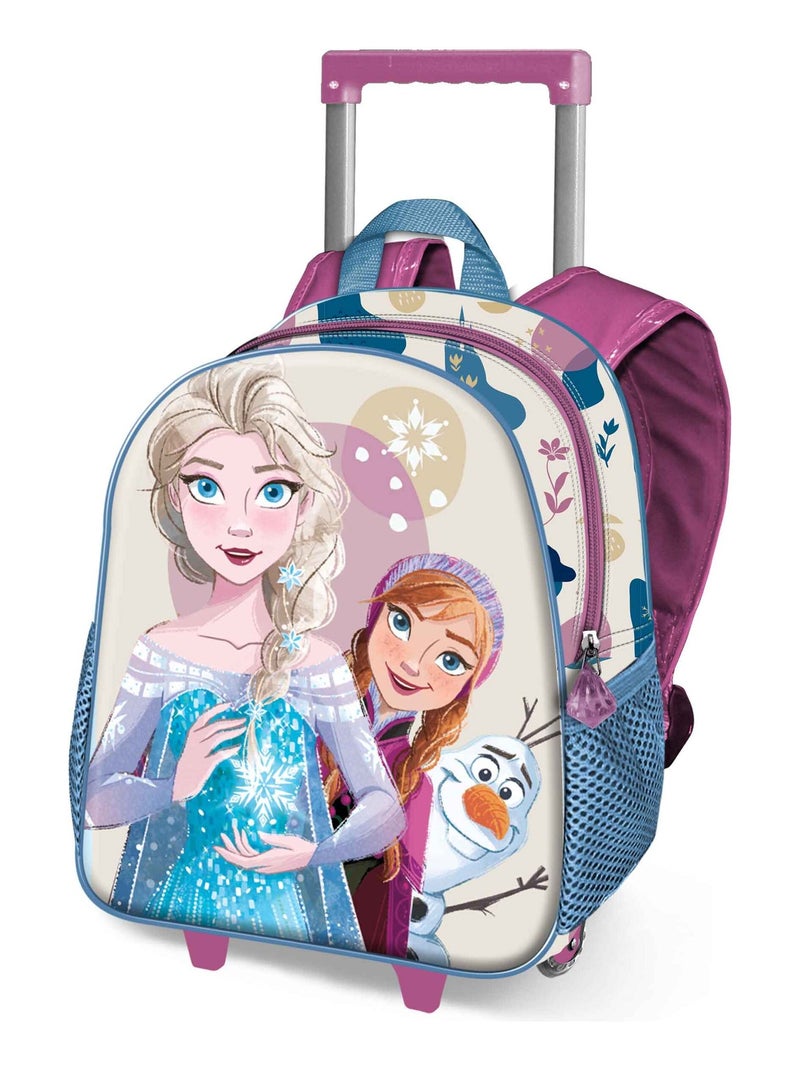 Sac à dos 3D à Roulettes Petit - Disney La Reine des Neiges 2 (Frozen) Snow - Blanc - Taille Unique Blanc - Kiabi