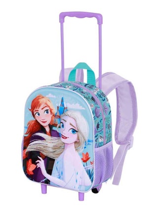 Sac à dos 3D à Roulettes Petit - Disney La Reine des Neiges 2 (Frozen) Spring - Bleu - Taille Unique