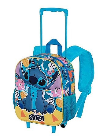 Sac à dos 3D à Roulettes Petit - Disney Lilo et Stitch Colors - Turquoise - Taille Unique