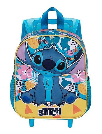 Sac à dos 3D à Roulettes Petit - Disney Lilo et Stitch Colors - Turquoise - Taille Unique