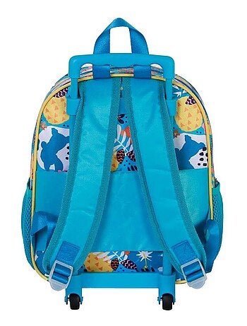 Sac à dos 3D à Roulettes Petit - Disney Lilo et Stitch Colors - Turquoise - Taille Unique