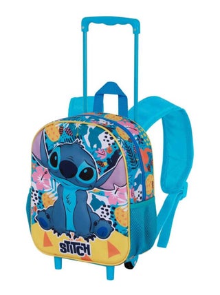 Sac à dos 3D à Roulettes Petit - Disney Lilo et Stitch Colors - Turquoise - Taille Unique