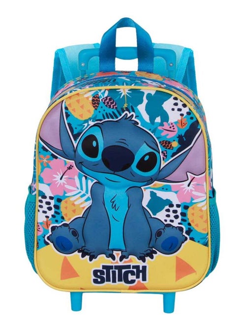 Sac à dos 3D à Roulettes Petit - Disney Lilo et Stitch Colors - Turquoise - Taille Unique - Kiabi