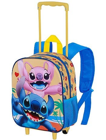 Sac à dos 3D à Roulettes Petit - Disney Lilo et Stitch Ocean - Bleu - Taille Unique