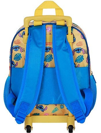 Sac à dos 3D à Roulettes Petit - Disney Lilo et Stitch Ocean - Bleu - Taille Unique