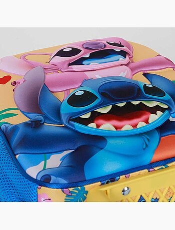 Sac à dos 3D à Roulettes Petit - Disney Lilo et Stitch Ocean - Bleu - Taille Unique