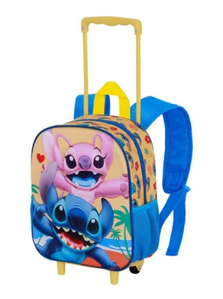 Sac à dos 3D à Roulettes Petit - Disney Lilo et Stitch Ocean - Bleu - Taille Unique