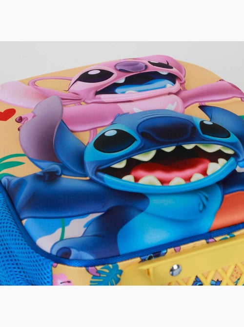 Sac à dos 3D à Roulettes Petit - Disney Lilo et Stitch Ocean - Bleu - Taille Unique - Kiabi