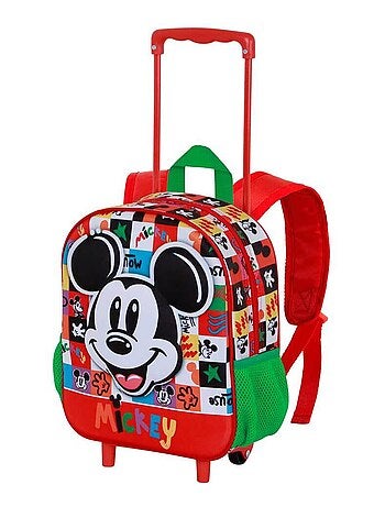 Sac à dos 3D à Roulettes Petit - Disney Mickey Mouse Mood - Multicolore - Taille Unique