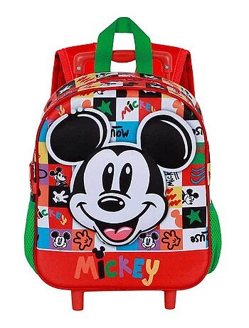 Sac à dos 3D à Roulettes Petit - Disney Mickey Mouse Mood - Multicolore - Taille Unique