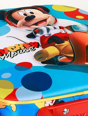 Sac à dos 3D à Roulettes Petit - Disney Mickey Mouse Scooter - Bleu - Taille Unique