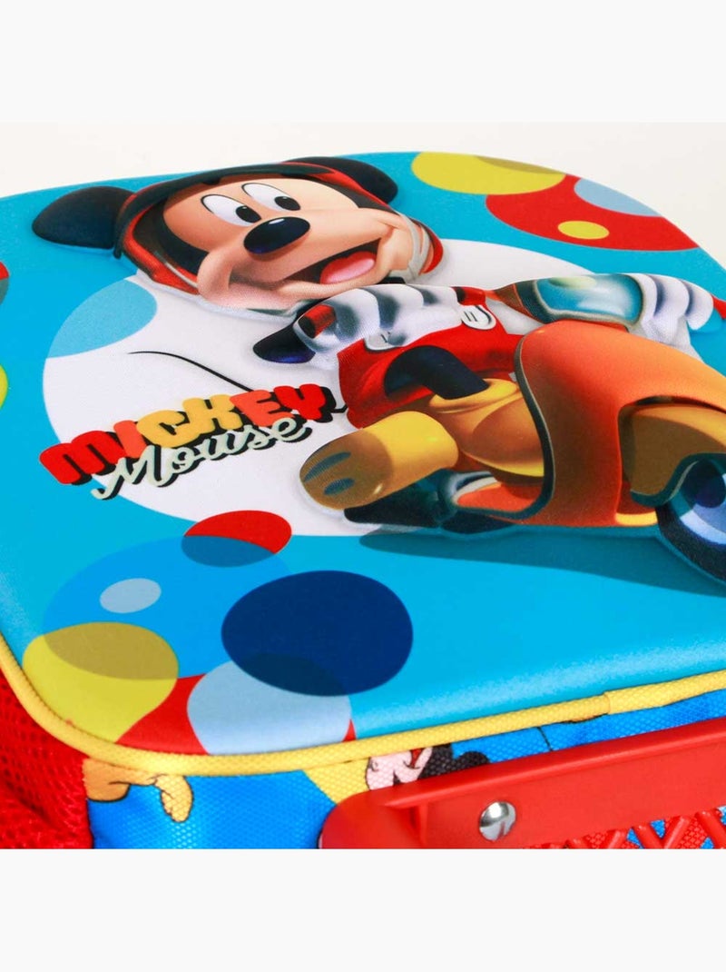 Sac à dos 3D à Roulettes Petit - Disney Mickey Mouse Scooter - Bleu - Taille Unique Bleu - Kiabi